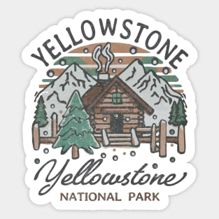 Yellowstone Christmas Sticker